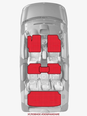 ЭВА коврики «Queen Lux» комплект для Chevrolet Van (2G)